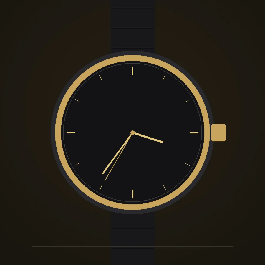 Velora Sovereign Black — Classic Collection watch by Velora
